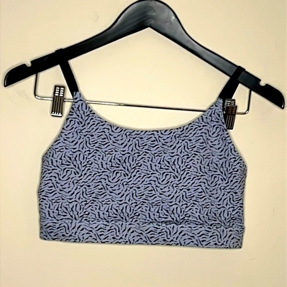 Anthropologie Other - Anthropologie All‎ Fenix Sports Bra Light Blue Cheetah Print Size Large EUC